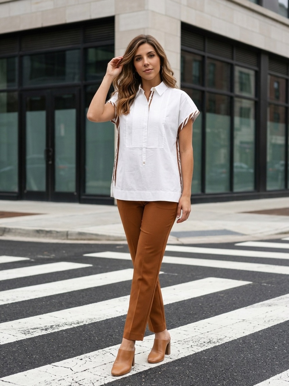 Les Copains silk top made in Italy